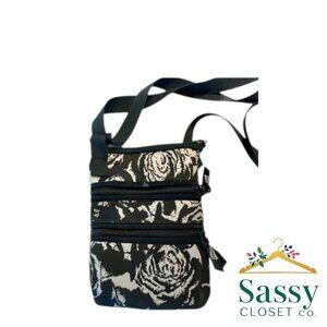 Floral Crossbody – Lightweight, 3 Compartments, NWT